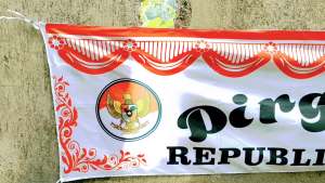 Bendera Lespang Merah Putih Dirgahayu Buat di Gapura Panjang 2Meter