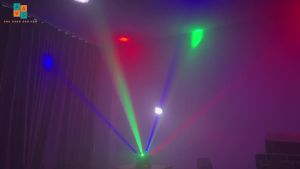 Đèn Moving Nấm Mắt Ma 3IN1 Led Laser Gobo 360 độ - Đèn Sân Khấu Vũ Trường KTV...