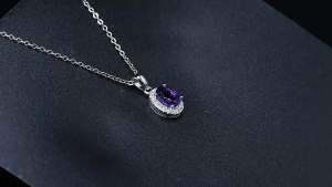 Mặt Dây Chuyền Vòng Cổ Rắn 925 Sterling Bạc Xanh Tự Nhiên Topaz Peridot Garnet Thạch Anh Tím