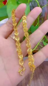 100% Original 18k Legally Pawned Saudi Gold Aesthetics Phoenix bracelet for women gift