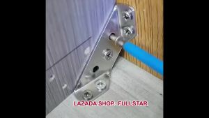 2.1mm 10pcs Universal Furniture Corner Connector Stainless Steel Corner Brace with Screws Heavy Duty Angle Shelf Brackets for Wood