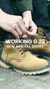 Sepatu Bikers Boots Pria Bahan Kulit G-22Kasual Size 39 s/d 43 Sepatu Boots Hiking Touring Outdoor