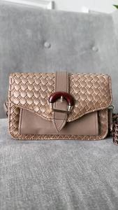 GINA - Tas Selempang Wanita Leather Anyam Terbaru | Tas Totebag Wanita Import Quality Kekinian | Tas Shoulder Bag Wanita Elegan | Tas Slingbag Wanita Mewah | Tas Selempang Wanita OOTD | Tas Selempang Pesta Resmi Kondangan