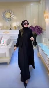 ABAYA WARNA TERBARU // GAMIS ARABIAN JERSEY MIX CRUTY // READY SIZE M L XL XXL // ABAYA TURKEY KEKINIAN