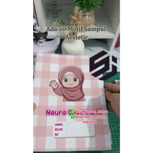 10 PCS SAMPUL BUKU AESTHETIC CUSTOM NAMA SEKOLAH SIDU BIGBOSS