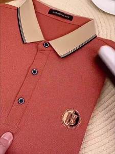 Mens polo shirt summer lapel business high-end large size short-sleeved t-shirt Korean version of the trend of high-quality handsome mens clothing