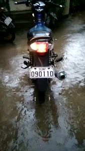 MOTORCYCLE Honda XRM 110/ XRM 125 Red White Tail Light Assembly Bulb by