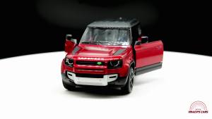 Diecast Mobil Mainan Miniatur Land Rover Defender 90 SUV Offroad Miniature Die Cast Model 1:36 Souvenir Kado Pajangan