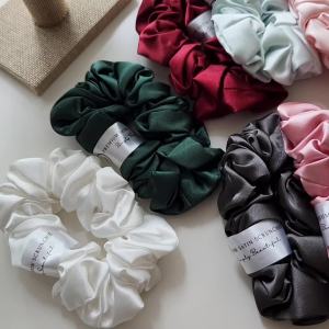 Premium Satin Scrunchies High Quality For Hair Care Soft and Smooth 3.5cm Collection Gift Ideas Hair Accessories