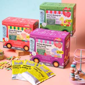Little Baby Grains - Premium Brown Rice & Organic Supergreens Cereal (For Baby from 6 Months) / 6个月有机超级蔬菜谷物
