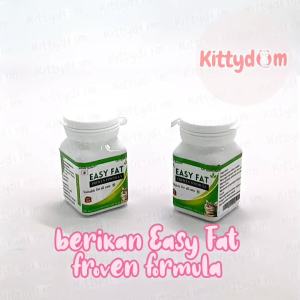 KITTYDOM Vitamin Kucing Easy Fat Proven Formula Kapsul Obat Gemuk Penggemuk Kucing Cat Kitten Adult Anabul Obat Suplemen Tambah Nafsu Makan Kucing