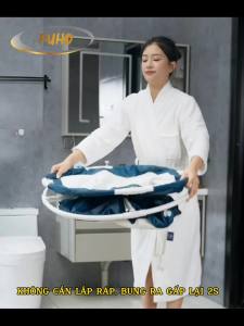 Bồn tắm gấp gọn người lớn làm từ vải Oxford cao cấp bông cách nhiệt chống thấm lưới Oxford cách nhiệt lên đến 3 giờ.
