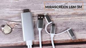 Smartphone to HDMI Projection Cable 1080P Phone to TV Mirroring Compatible with Smartphone/Tablet