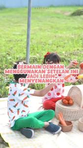 BABY HAI Fruit Basket Kids - Setelan Oblong Anak Baju Panjang Celana Panjang dan Baju Pendek Celana Pendek