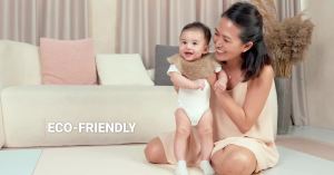 RaaB Family™ High Density Foldable Vegan PU Leather Seamless Anti Bacterial Playmat (160 x 234 x 4 cm) Model: REPM (SL)