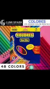 LUMISPARK COLORES Colored Pencils | Oil Pencils Drawing Colour Pencils | Coloring Pencils Drawing Pencils | Soft Cores Professional Artists to Beginners | Colored Lead Multicolor Set of 48 24 12