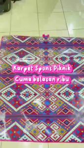 Karpet Spon Karakter 135x120 | Karpet Lantai Tebal 13mm | Tikar Gambar Motif Spons Eva Murah