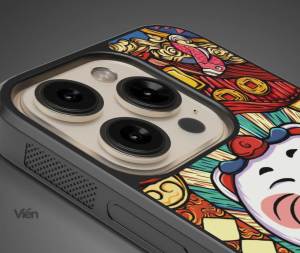 Ốp lưng điện thoại iPhone Unique Case Mèo Thần Tài TET037