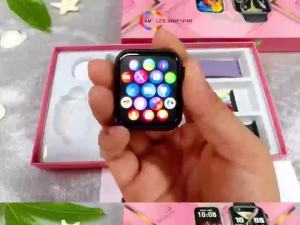 Original SQ9 Mini 3in 1 Lady Smart Watch With 3 Strap NFC  HD Screen Bluetooth Call Womens Smart Watch Sports Tracker Health Monitoring Fashion Smart Watch For Girls