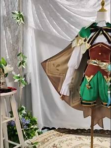 Genshin Impact Venti Cosplay Costumes Barbatos Venti Cosplay Outfits Women Halloween Costume Roles Jacquard Full Set