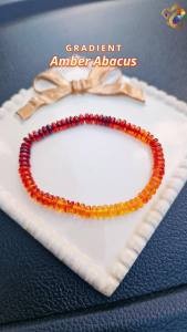 Graduation Grade Gradient Amber Abacus Bracelet