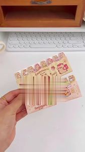 ONE-A95 Sticky Notes Motif Capybara Lucu 8 Baris Pembatas Buku Karakter/Kertas Memo Kapibara Catatan