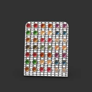 EARRINGS EARRING EAR STUD STUDS JEWELRY JEWELLERY HOLDER STORAGE ORGANIZER MINI SMALL RACK CASE SHOWCASE DISPLAY STAND CLEAR ACRYLIC 42 HOLES TEMPAT PENYIMPANAN RAK PAJANGAN ANTING PERHIASAN AKRILIK BENING TRANSPARAN MOTIF PATTERN FREESTYLE GEOMETRIC-10