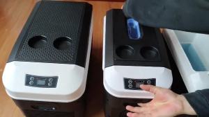 Refrigeration Home and Travel Car Refrigerator Mini Car Home Refrigerator Portable 12v24v Truck Travel Frozen to Keep Fresh Fruit Drinks Winter Heating 小冰箱