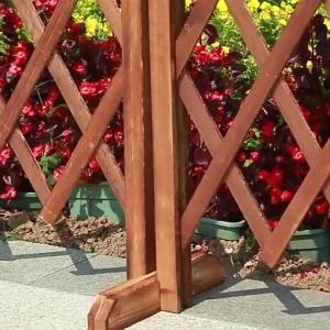 Plant Stand For Indoor Shelf Garden FlowerPot Stand Outdoor Flower Tall Plant Stand Anti-Corrosion Retractable Wooden Fence Garden Flower Stand Shelf Outdoor Balcony 花架