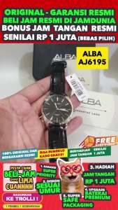 JAM TANGAN ALBA ORIGINAL ALBA AJ6195 AJ61 AJ6195X1 AJ6 JAM PRIA AJ6195
