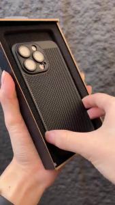 Chanks❄️ระบายความร้อน❄️บางเฉียบ เคสไอโฟน 16 pro max 15 plus PC เคส for iPhone 16 15 14 13 12 11 pro max case เมมเบรนเลนส์