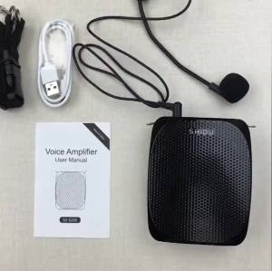[SG STOCK]S258 Wired Mini Audio Speaker Portable Voice Amplifier Natural Stereo Sound Microphone Loudspeaker for Teachers speaker with microphone