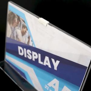 Tempat Brosur Model LOCK Tent Holder Ukuran A6 A5 A4