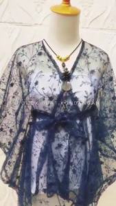 Outfit Atasan Fashion Wanita Outer Brukat Cape Brokat Crop Kondangan Pesta Baju Pisahan Broklat Seragam Bridesmaid Kebaya Kekinian Cape Brokat Cantik Outer Wanita Terbaru G6Y4