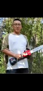 MAKITA Mesin Chainsaw 12 /10 /8 /6 /4 inci Cordless Chainsaw 998V Gergaji Baterai 2 Baterai Handheld ChainSaw Gergaji Mesin Mini-COD