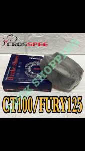 CROSSPEE/TTGR Brake Shoe Motorcycle High Quality 1Set : Kawasaki Bajaj CT100 Fury125 AX100(REAR) Aura Yamaha G7S (REAR)