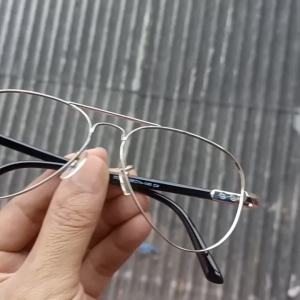 kacamata Minus Bluecromic Pria Wanita Gaya Retro Aviator Titanium Optik Asli Ori