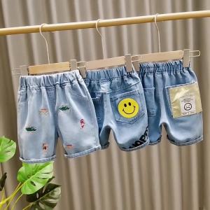 2-8 Tahun Seluar Jeans Pendek Budak Lelaki Kids Boy Short Crop Jeans Pants Children Boy Denim Pants