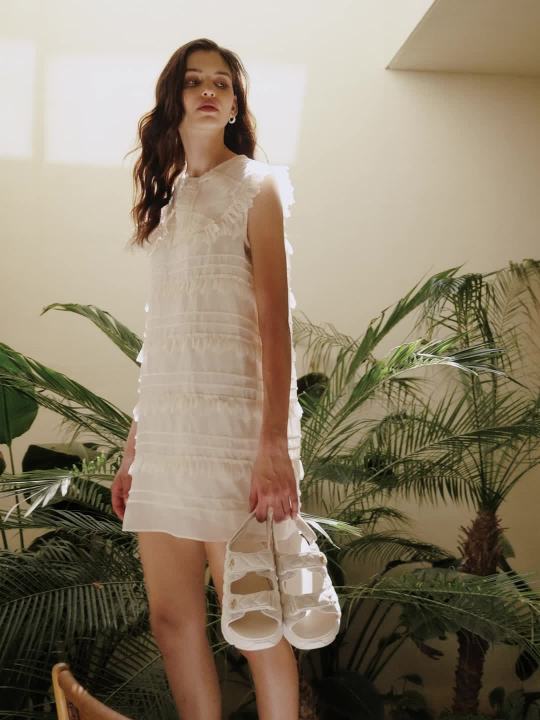 Skechers Women Cali DLites Sandals 119849-NAT Natural Color