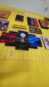 HRS JJK 1-2 .Hiasan Dinding GOJO SATORU Anime Jujutsu Kaisen  / 1 SET-5 Pcs Panel Jujutsu  / Hiasan Dinding Kamar.