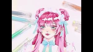 A900 | Acrylograph Pen Set: Multicolored Acrylic Drawing Tool