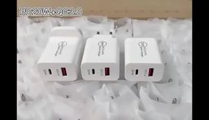 UK 2PIN PlugCharge 20W Multi plug Usb Adapter Plug Type C USB C Charger Power Adapter For Universal All Smartphone Tablet