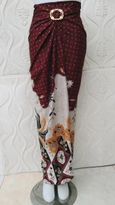 Rok Kebaya Lilit Motif Batik & Wrap Skirt Murah Free Ring Gesper Cantik Rok Jarik Jarit Fashion Bawahan Cewek Wisuda Modern Outfit Wanita Tunangan Kondangan M3K3