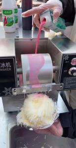 👍🏻👍🏻NERE Snowflake Ice Machine Commercial Snow Ice Maker Smoothie Cream Ice Crusher Dessert Ice Snow Electric Shaved Ice Machine Bingsu Machine 雪花冰机 制冰机