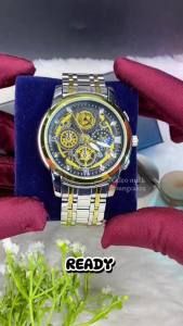 BESTSELLER COD SRD Jam Tangan Pria Bisnis Diamond Mewah New Model Terbaru Tahan Air 30M Luminous Aktif Nyala Ditempat Gelap Watches Stainless Stell Anti Karat Kaca Hardlex Glass Tebal Tahan Goresan Jam Tangan Pria Import Kalender Aktif Box - JV19