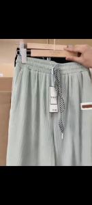 Mens shorts 2024 new ice silk quick-drying casual shorts loose trendy embroidered logo straight-leg five-leg pants mens wide-leg pants