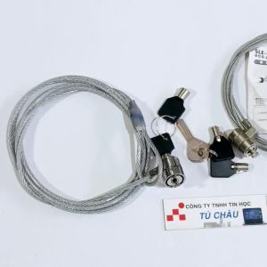 Khóa Laptop bằng Chìa - Dây cáp dài 1.8M - 2M (Có 2 chìa khóa)