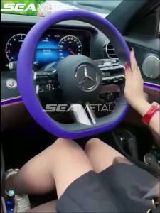 SEAMETAL Cover Stir Mobil Universal Bahan Silicon Sarung Stir Mobil Silikon