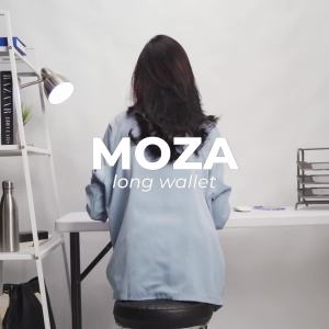 VONA Moza Long Wallet - Dompet Wanita Lipat Dua Panjang Bahan Kulit Sintetis