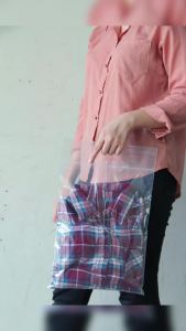 Plastik Klip / Zipper Bag / Kantong Plastik Klip Pond Bening - Putih susu (38 x 30 cm) Harga per 25 Lembar